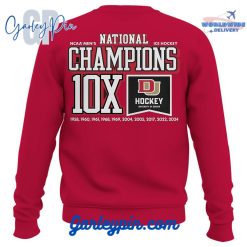 NCAA Denver Hockey Champions 2024 Red Sweatshirt