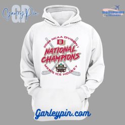 NCAA Denver Hockey Champions 2024 White Combo Hoodie Pants Cap