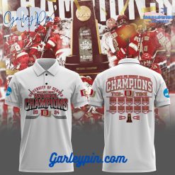 NCAA Denver Hockey Champions 2024 White Polo Shirt