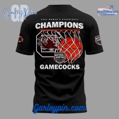 NCAA South Carolina Gamecocks Womens Basketball National Champions 2024 Black TShirt 3 f4WEO.jpg