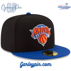 New York Knicks New Era Black Royal Snapback Hat