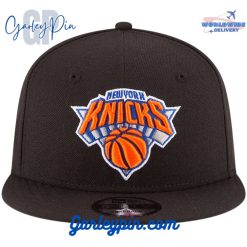 New York Knicks New Era Black Snapback Hat