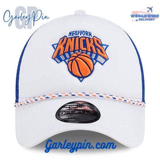 New York Knicks New Era White  Blue Hat