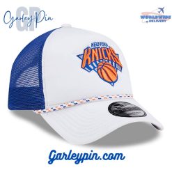 New York Knicks New Era White Blue Hat