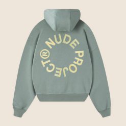 Nude Project Kory Boxy Pale Green Hoodie