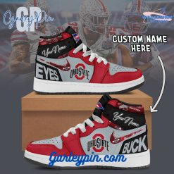 Ohio State Buckeyes NCAA Custom Name Air Jordan 1 Sneaker