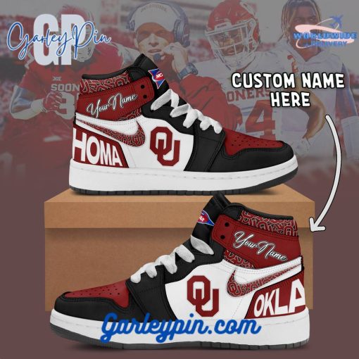 Oklahoma Sooners NCAA Custom Name Air Jordan 1 Sneaker