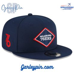 Philadelphia 76ers New Era 202324 City Edition Navy Hat