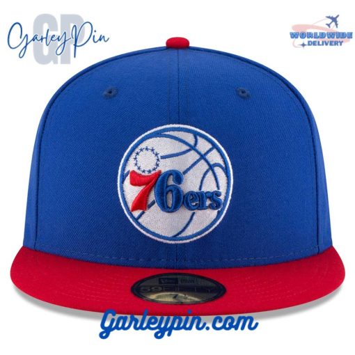 Philadelphia 76ers New Era Official Team Color Royal Red Snapback Hat