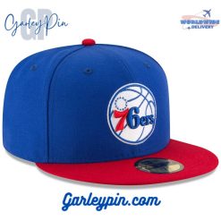 Philadelphia 76ers New Era Official Team Color Royal Red Snapback Hat