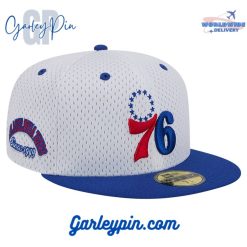 Philadelphia 76ers New Era Throwback White Royal Snapback Hat