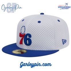 Philadelphia 76ers New Era Throwback White Royal Snapback Hat