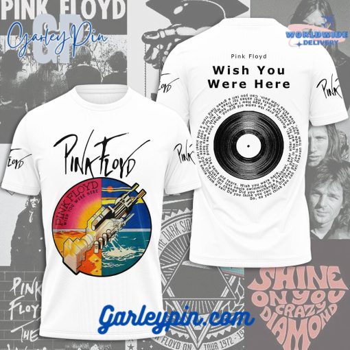 Pink Floyd Wish You Were Here Lyric White T-Shirt