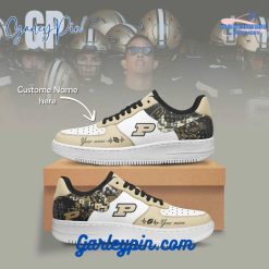 Purdue Boilermakers NCAA Custom Name Nike Air Force 1 Sneaker