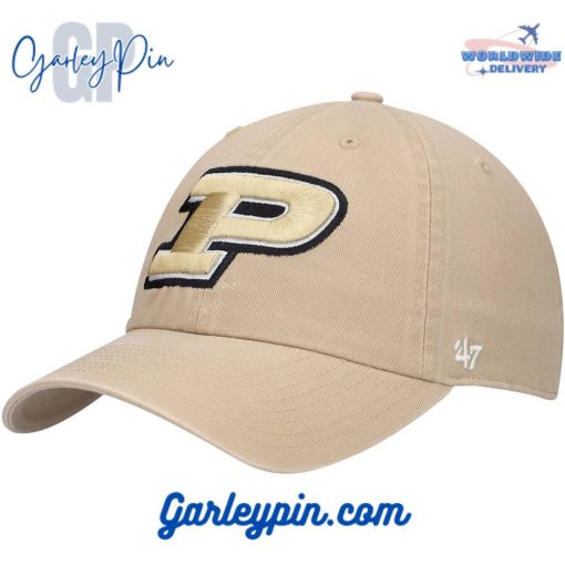 Purdue Boilermakers Vintage Clean Up Khaki Classic Cap