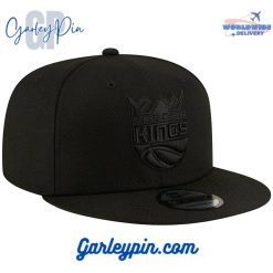 Sacramento Kings New Era Black On Black Snapback Hat