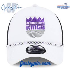 Sacramento Kings New Era Court Sport White Black Hat