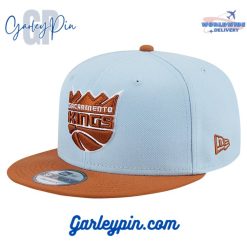Sacramento Kings New Era Light Blue Brown Snapback Hat