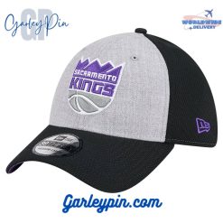 Sacramento Kings New Era TwoTone Heather Gray Black Hat