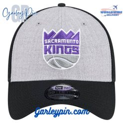 Sacramento Kings New Era TwoTone Heather Gray Black Hat