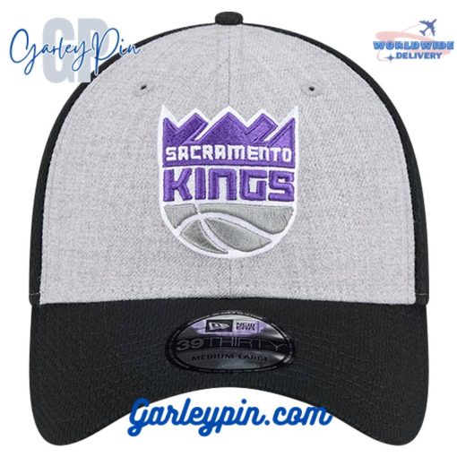 Sacramento Kings New Era Two-Tone Heather Gray Black Hat