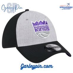 Sacramento Kings New Era TwoTone Heather Gray Black Hat