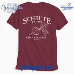 Schrute Farms Maroon Shirt