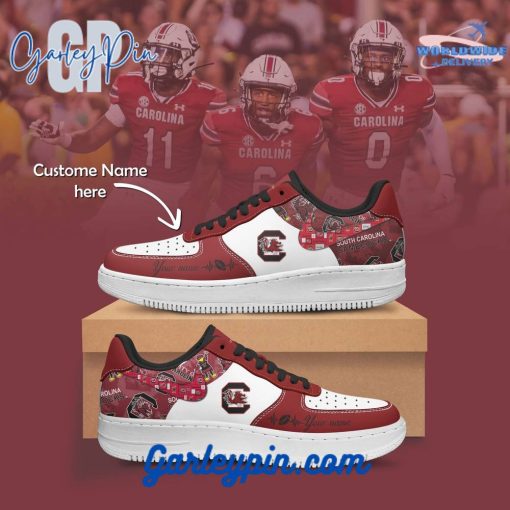 South Carolina Gamecocks NCAA Custom Name Nike Air Force 1 Sneaker