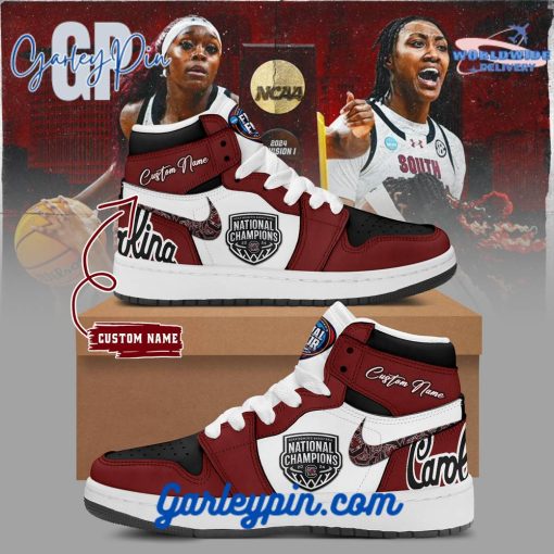 South Carolina Gamecocks Women’s Basketball National Champions Air Jordan 1 Sneakers