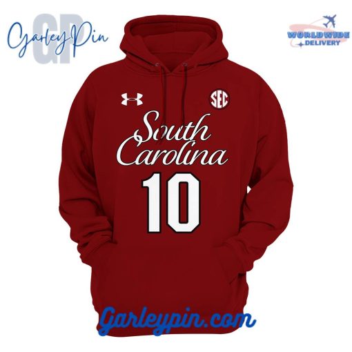 South Carolina Gamecocks Women’s Basketball Sovia Carolina 10 Red Hoodie