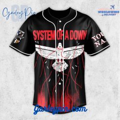 System of a Down Custom Name Baseball Jersey