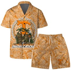 Tennessee Volunteers Welcome To NCAA Pattern Hawaiian Set