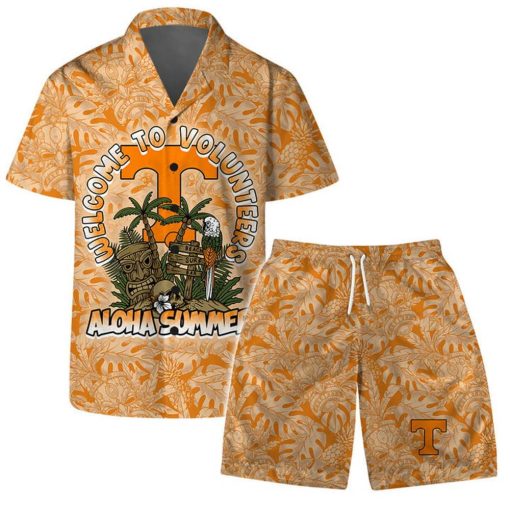 Tennessee Volunteers  Welcome To NCAA Pattern Hawaiian Set