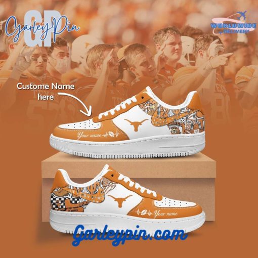 Texas Longhorns NCAA Custom Name Nike Air Force 1 Sneaker