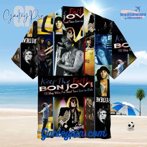 The Bon Jovi Keep The Faith Hawaiian Shirt