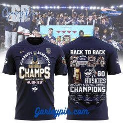 UConn Huskies 2024 NCAA Men’s Basketball National Champions Celebration T-Shirt