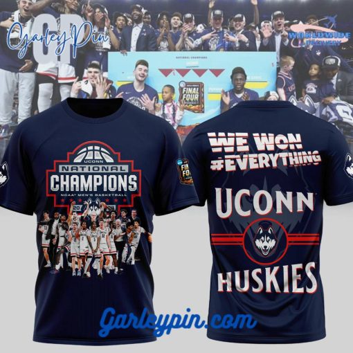 UConn Huskies 2024 NCAA Men’s Basketball National Champions We Won Everything T-Shirt