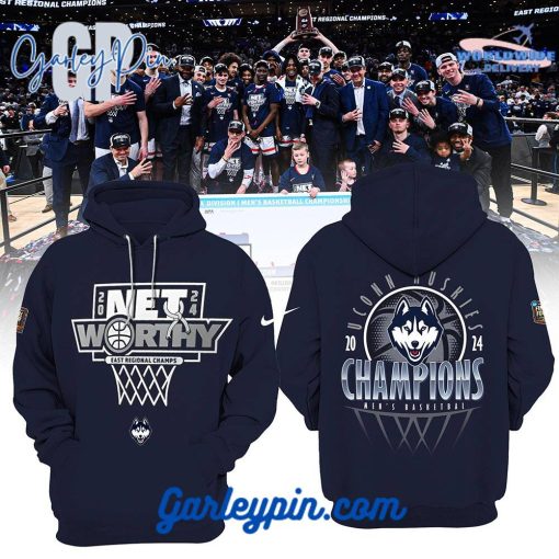 UConn Huskies Men’s Basketball Champions 2024 Net Worthy Hoodie