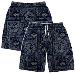 Uconn Huskies NCAA Aloha Tiki Pattern Hawaiian Set