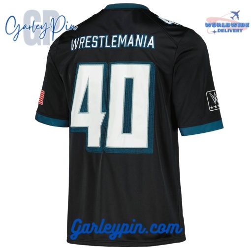 WWE WrestleMania XL Black Football Jersey