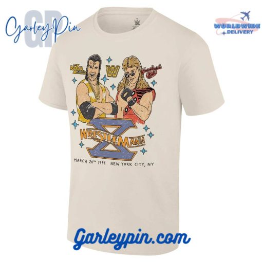 WrestleMania X Razor Ramon vs Shawn Michaels Ripple Junction Cream T-Shirt