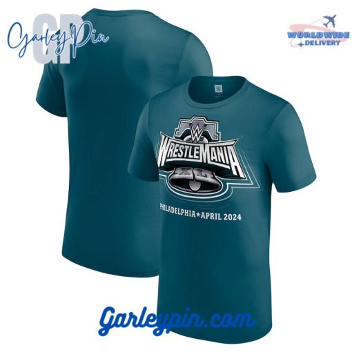 WrestleMania XL Philadelphia Green T-Shirt