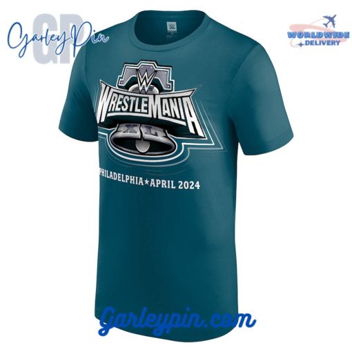 WrestleMania XL Philadelphia Green T-Shirt