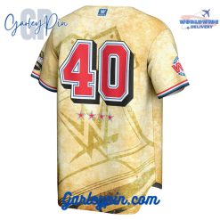 WrestleMania XL ProSphere Tan Baseball Jersey