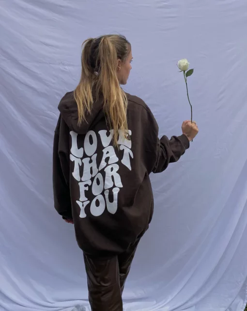 Semispoiled Love That For You Brown Hoodie