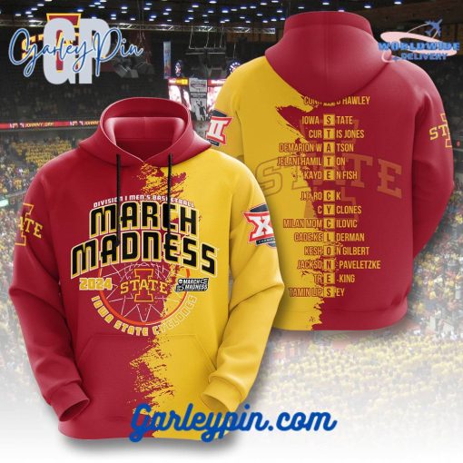 Iowa State Cyclones Men’s Basketball March Madness 2024 Hoodie