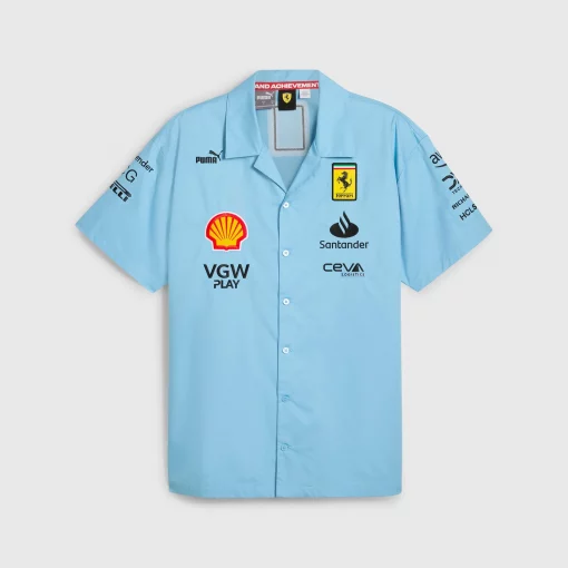 Scuderia Ferrari F1 2024 Miami GP Team Hawaiian Shirt