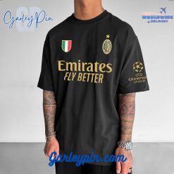 AC Milan Champion League Black T-Shirt