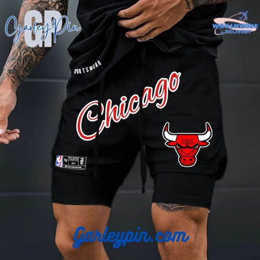 Chicago Bulls NBA Team Black Shorts