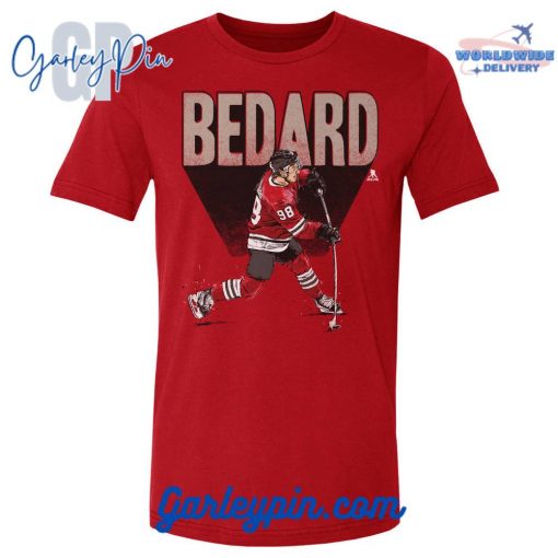 Connor Bedard Chicago Bold Red T-Shirt